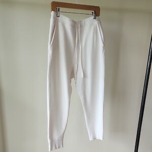 Nili Lotan Nolan Off-White Jogger Pants.  New, Not Worn.  No Tags.